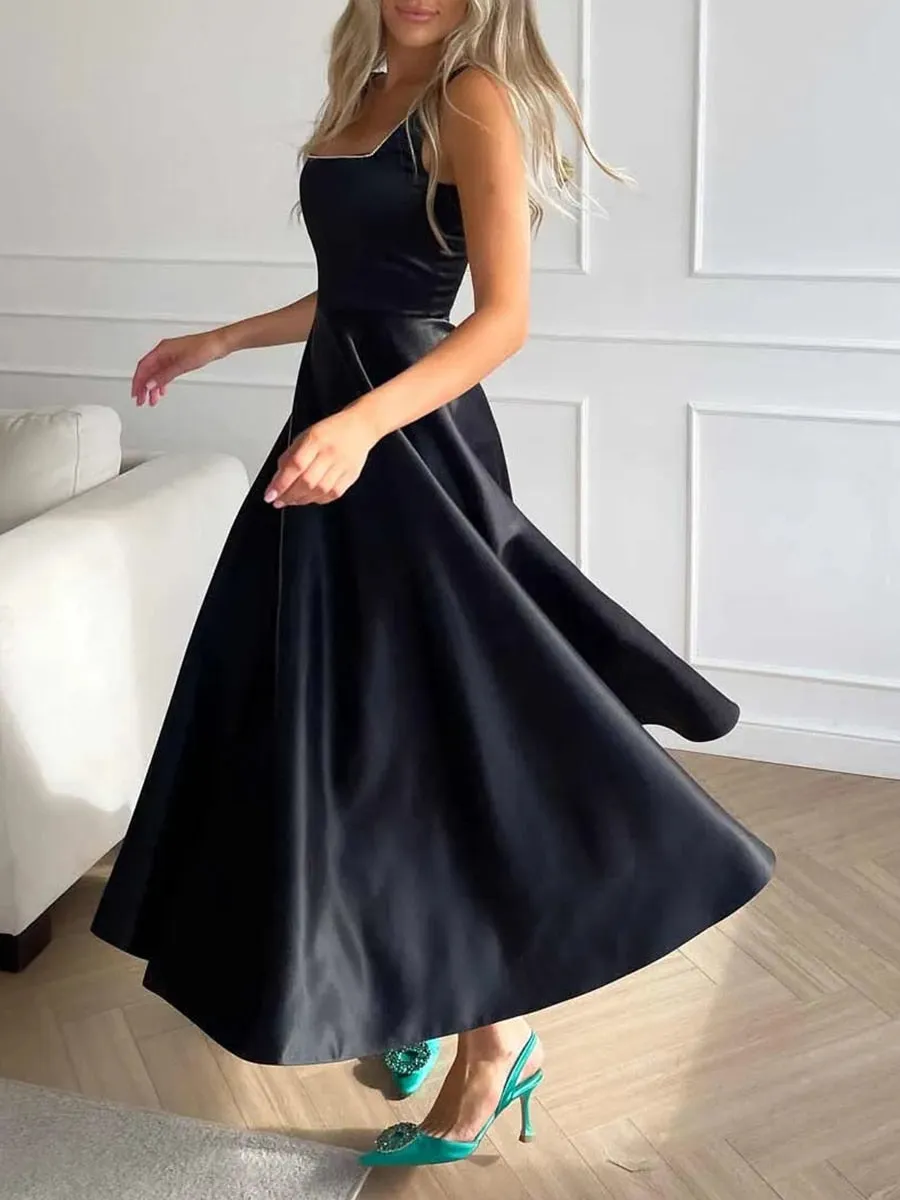 Catarina - Midikleid mit verziertem Mieder und Riemen