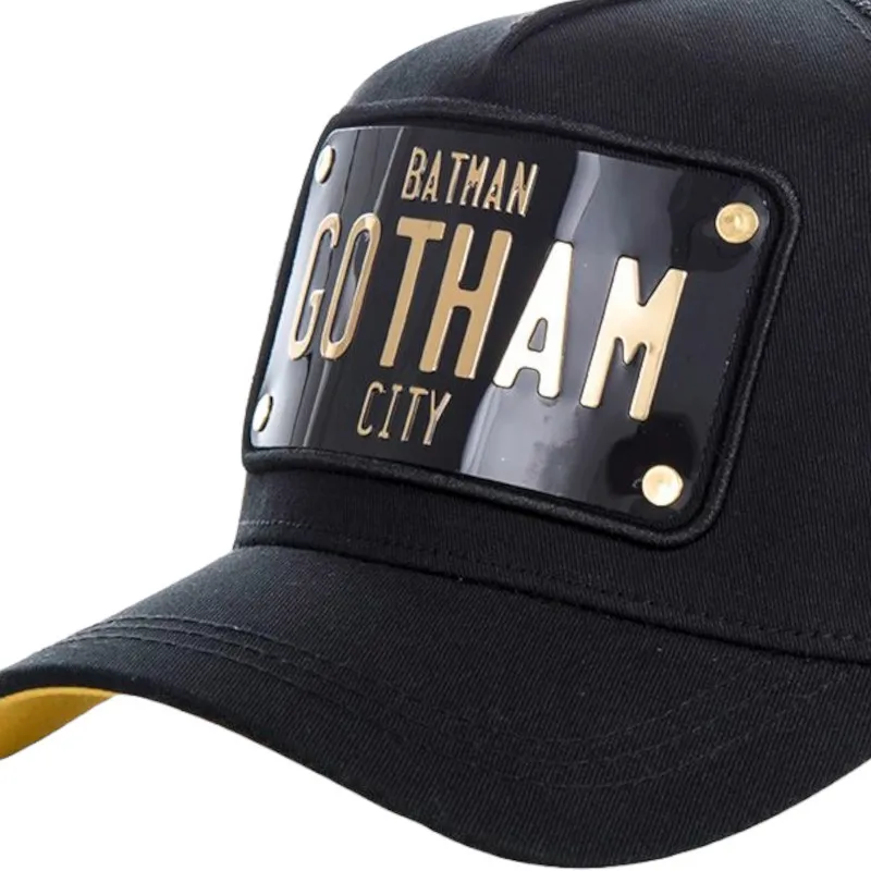 DC Comics Trucker Cap - Capslab Kappe mit Gotham City Metallplatte