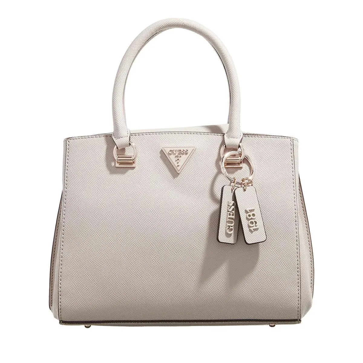  Guess  Noelle Girlfriend Satchel Taupe  Tote 