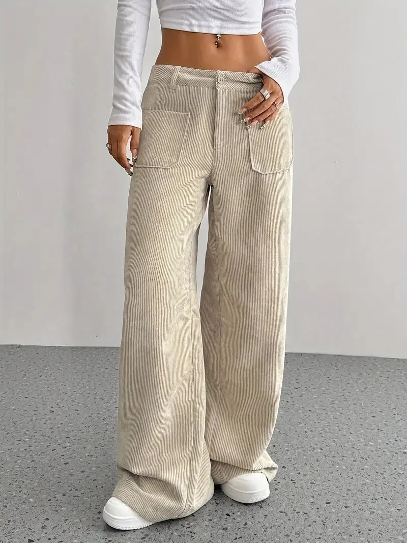 Heidi-Mode | Weite gestreifte Casual-Hose für Damen