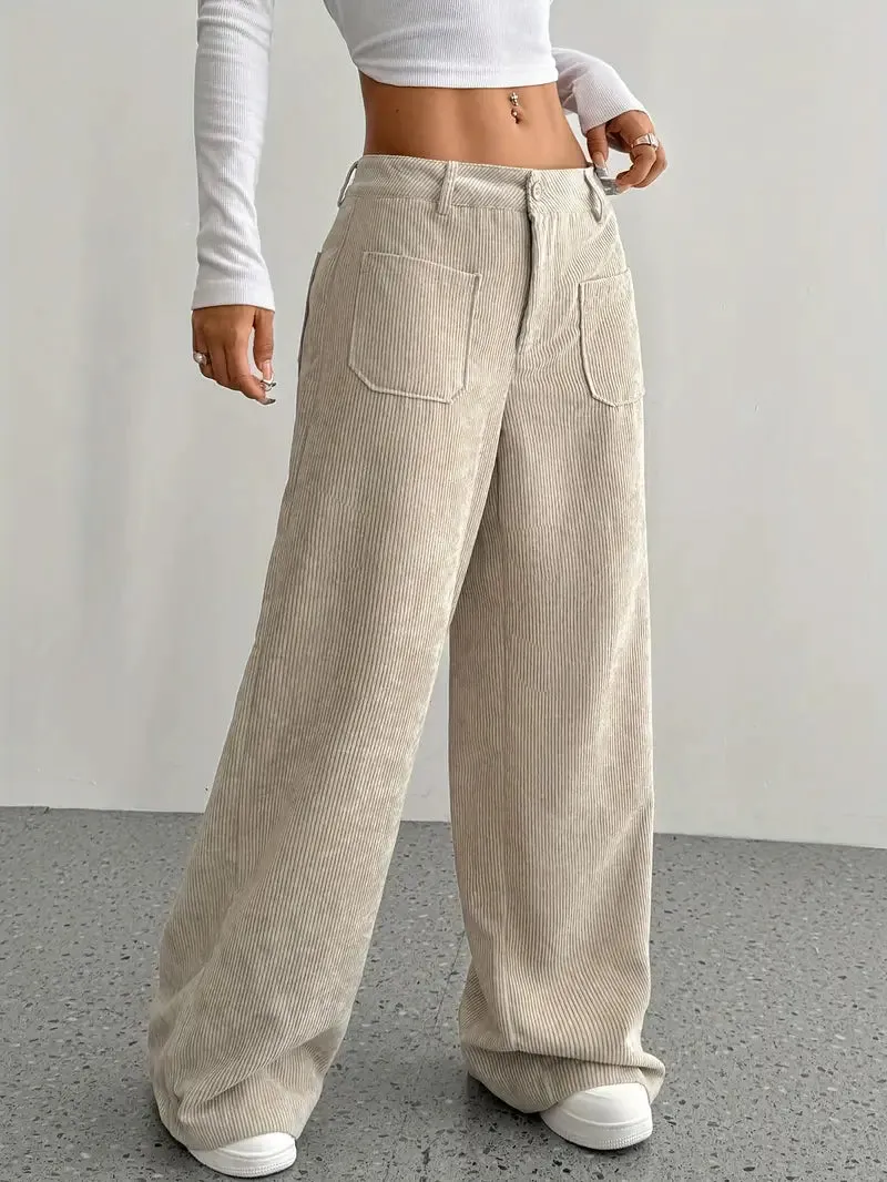 Heidi-Mode | Weite gestreifte Casual-Hose für Damen