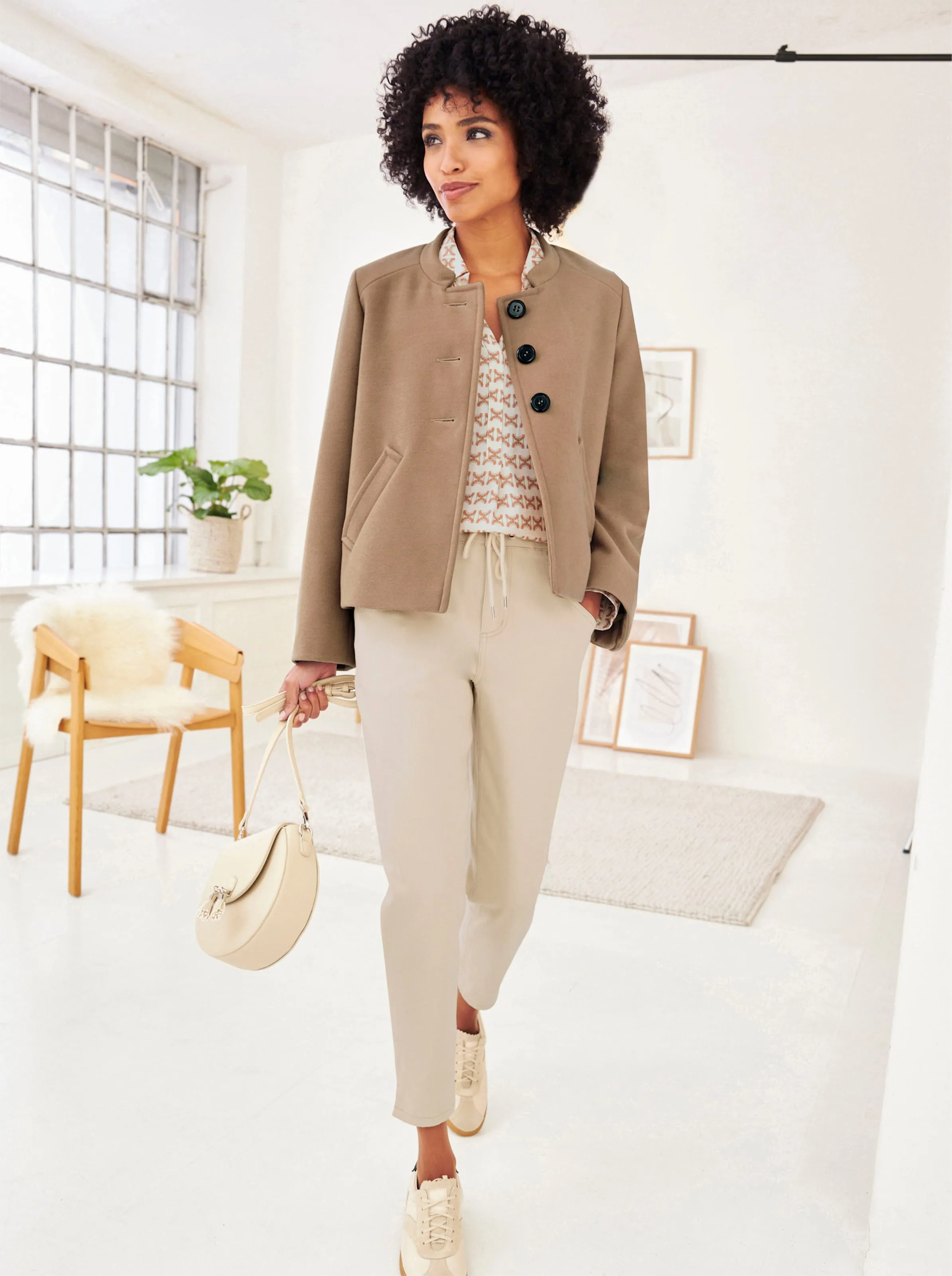 heine Blazer in camel