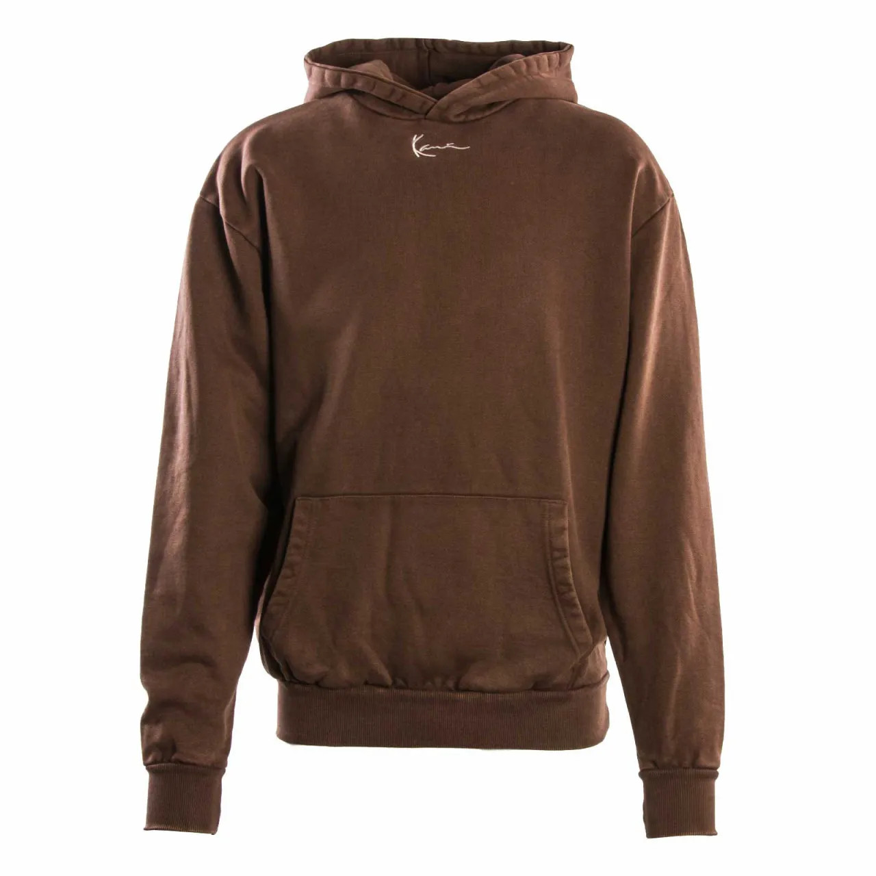 Herren Hoody - Small Signatur OS Heavy - Washed Brown