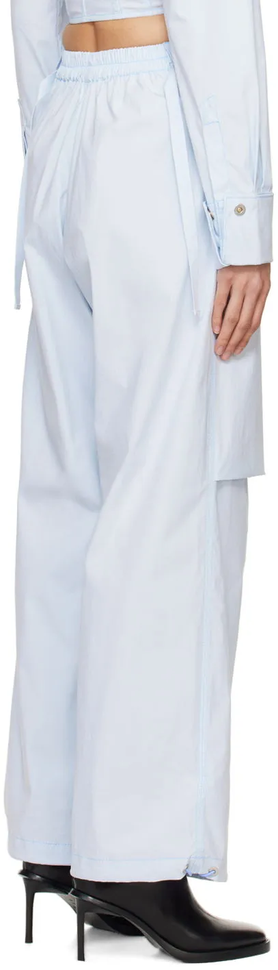 Hose Dion Lee Flight Zippered Wide-Leg Trousers C2187PS24