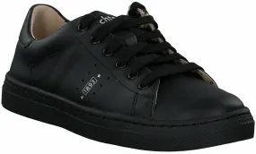 Kinder-Halbschuhe aus Leder 342001930842 (Schwarz)