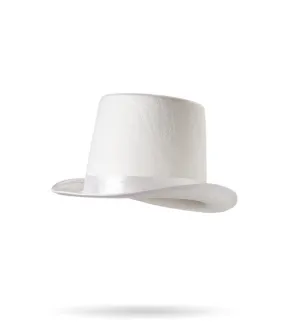 Kostüm klassischer Faschingszylinder weiss online günstig kaufen