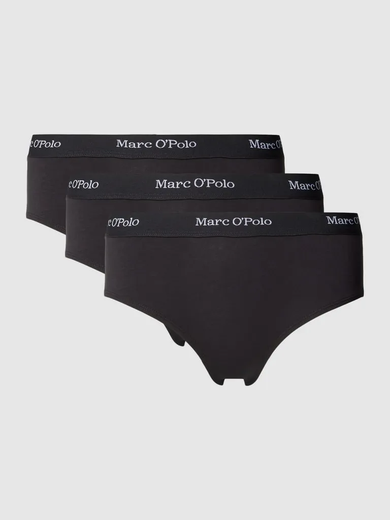 Marc O'Polo Slip mit elastischem Logo-Bund im 3er-Pack Modell 'ESSENTIALS' (black) online kaufen