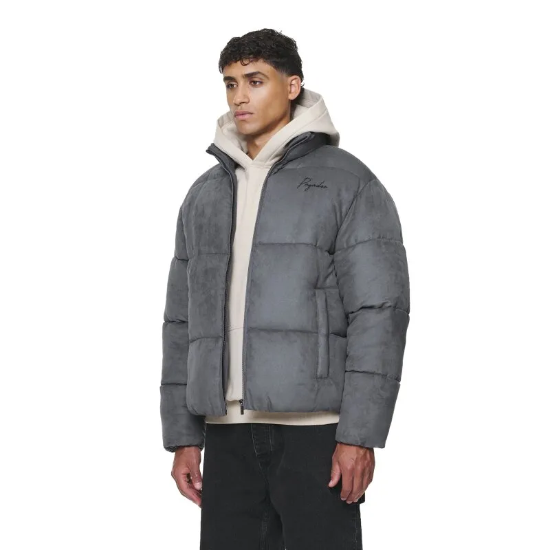Pegador Herren Puffer Jacket Neum Suede dark grey
