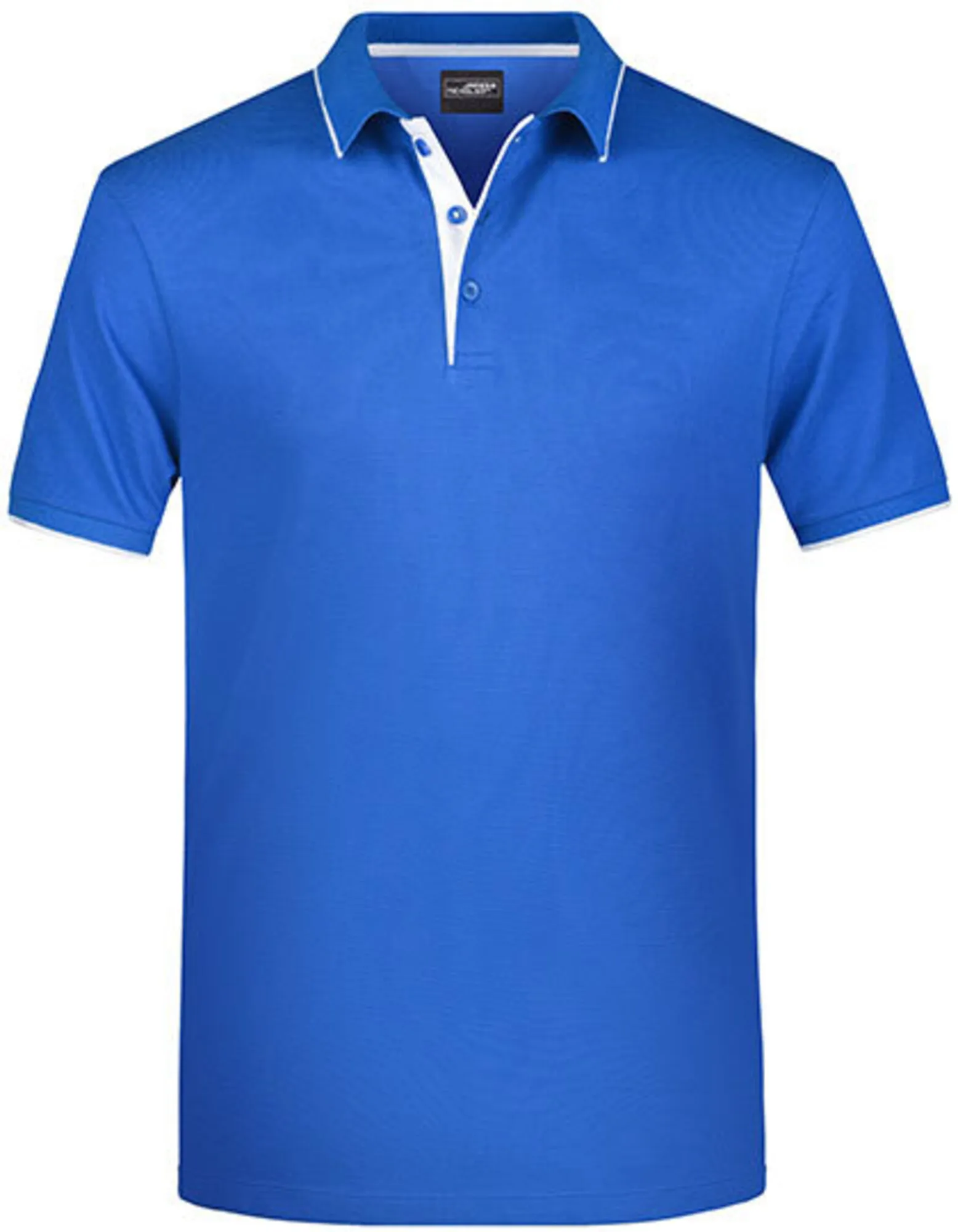 Polo mit Kontraststreifen besticken - Kleidung besticken - MagicStick