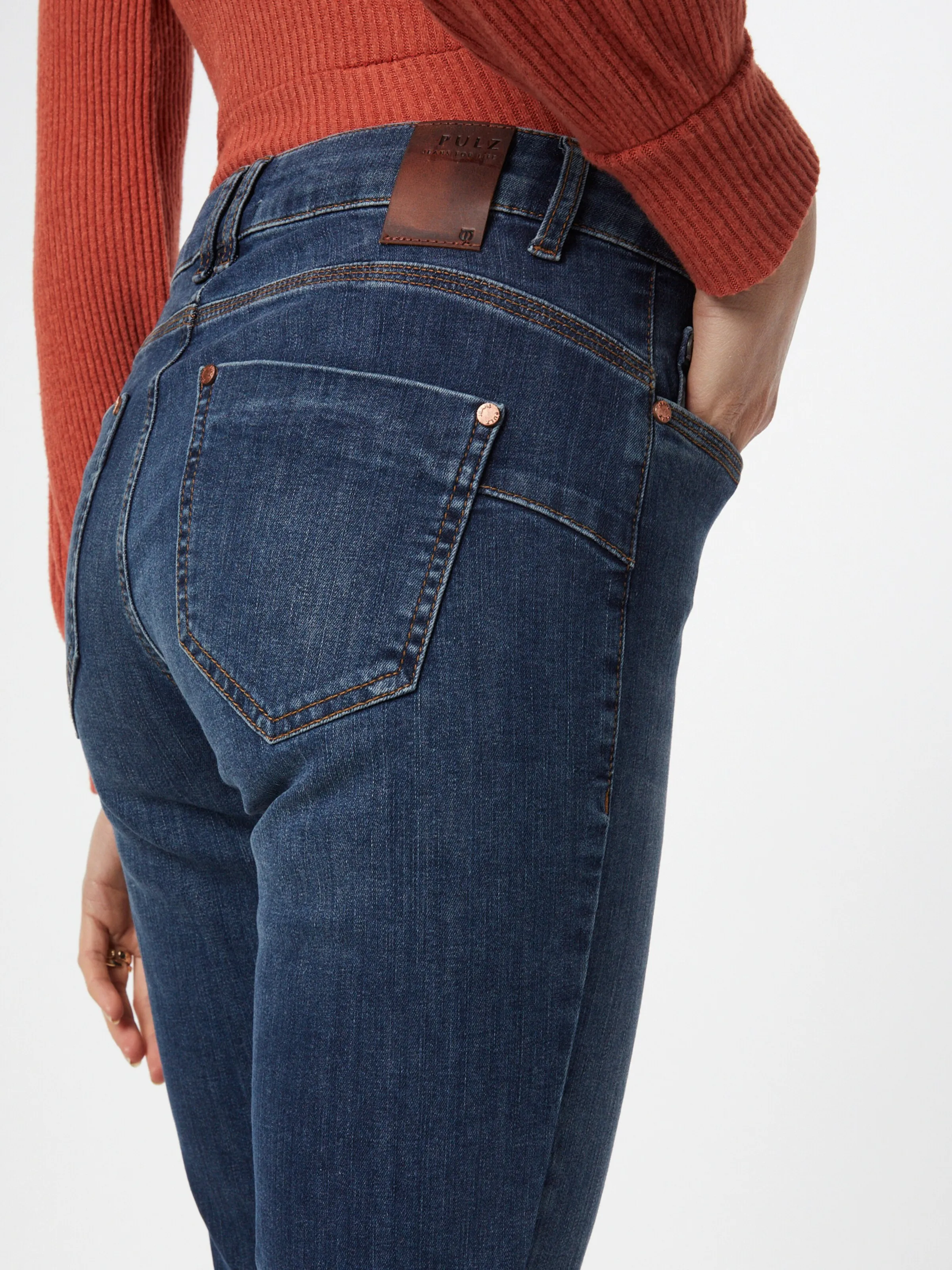 PULZ Jeans Skinny Jeans 'Anna' in Blue Denim