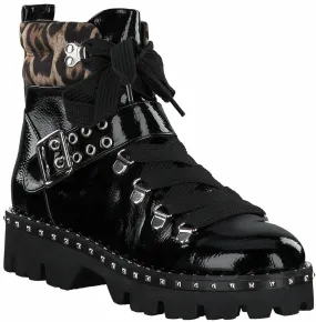 Schnür-Boots für Damen 102003792147 (Schwarz)