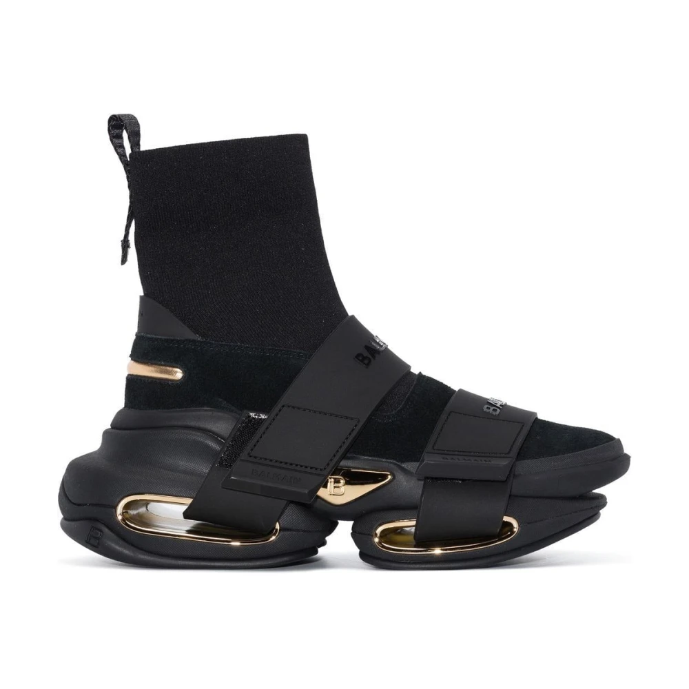 Schwarze Riemen Stiefeletten