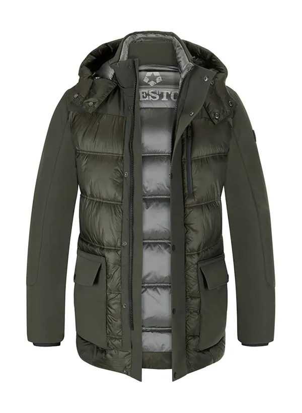Steppjacke MS Hunter, Mikrofaser Sorona®, dunkelgrün