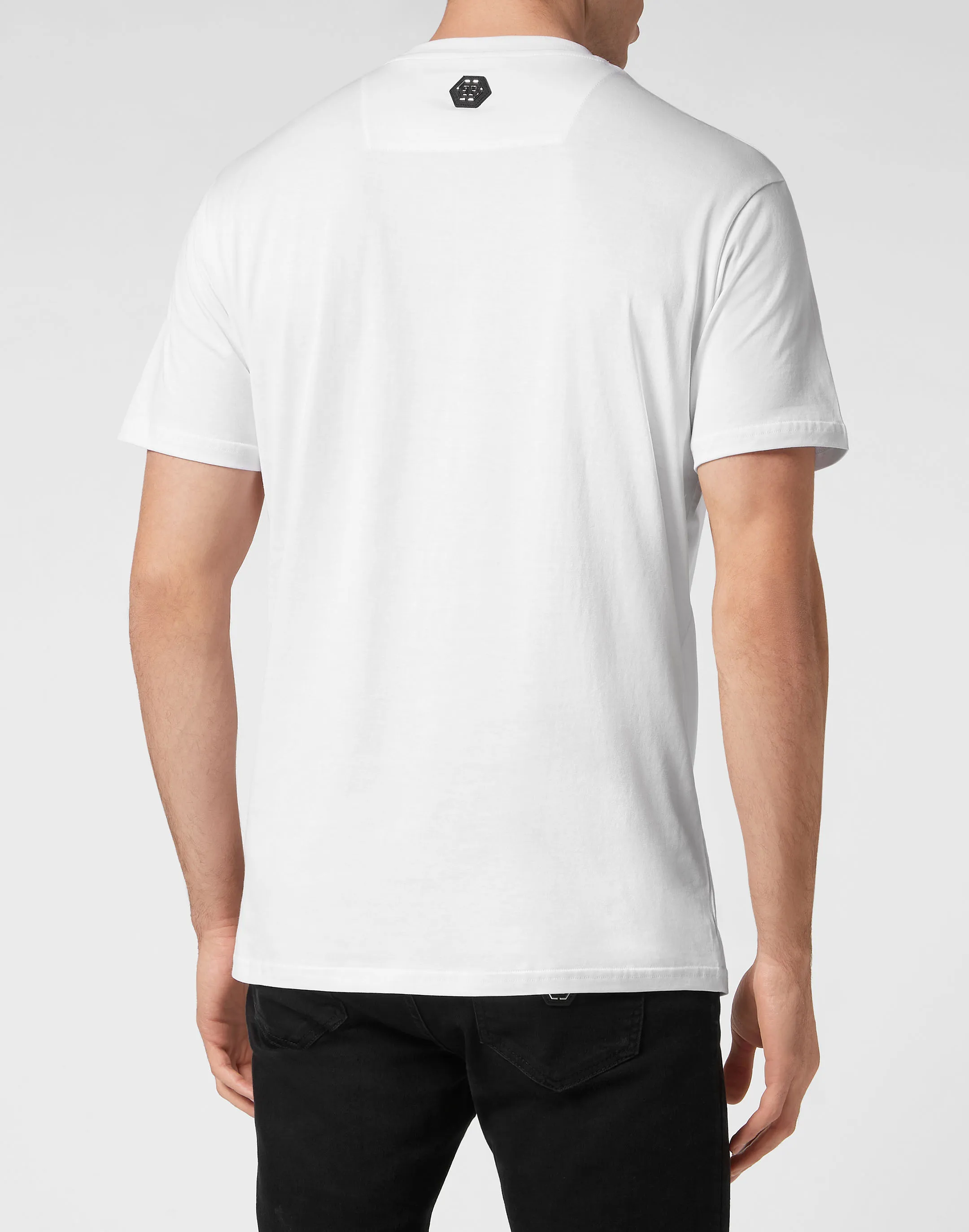 T-shirt Round Neck SS with Crystals Skull