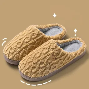 Viktualia | Damen Winter-Hausschuhe mit Teddy-Stickerei, weichem Plüsc