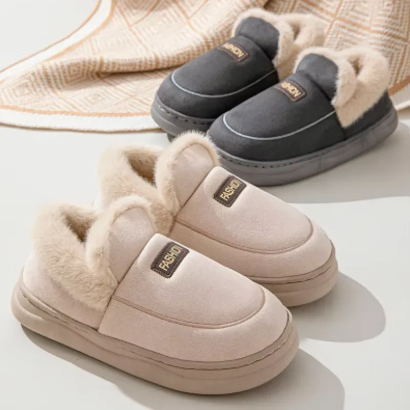 Wendela | Damen Winter-Hausschuhe mit weichem Plüschfutter und flexibl